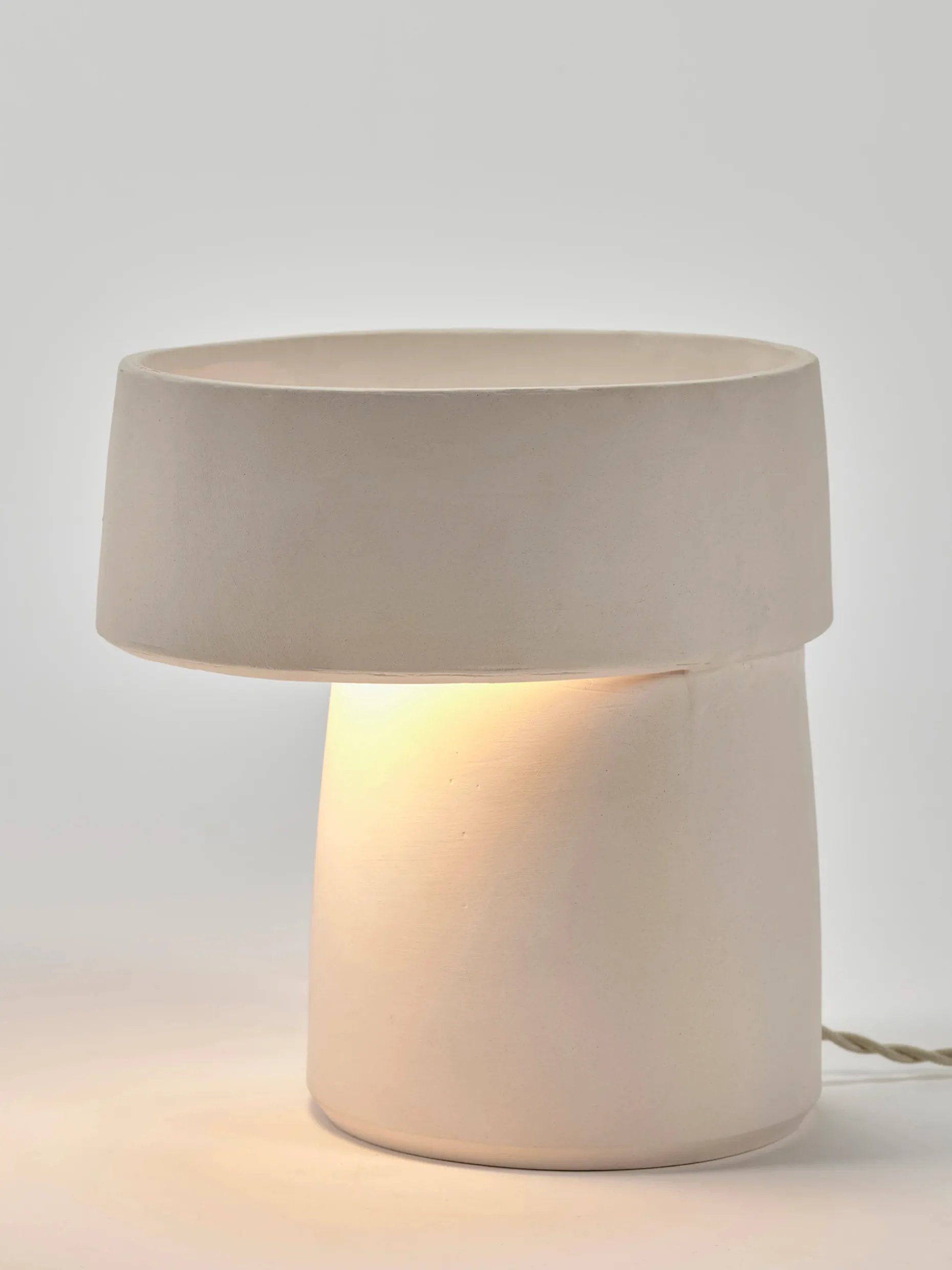 Lampe a poser ceramique rome blanc - serax