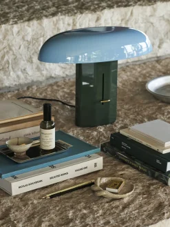 Lampe a poser montera jh42 bleu/vert - &tradition