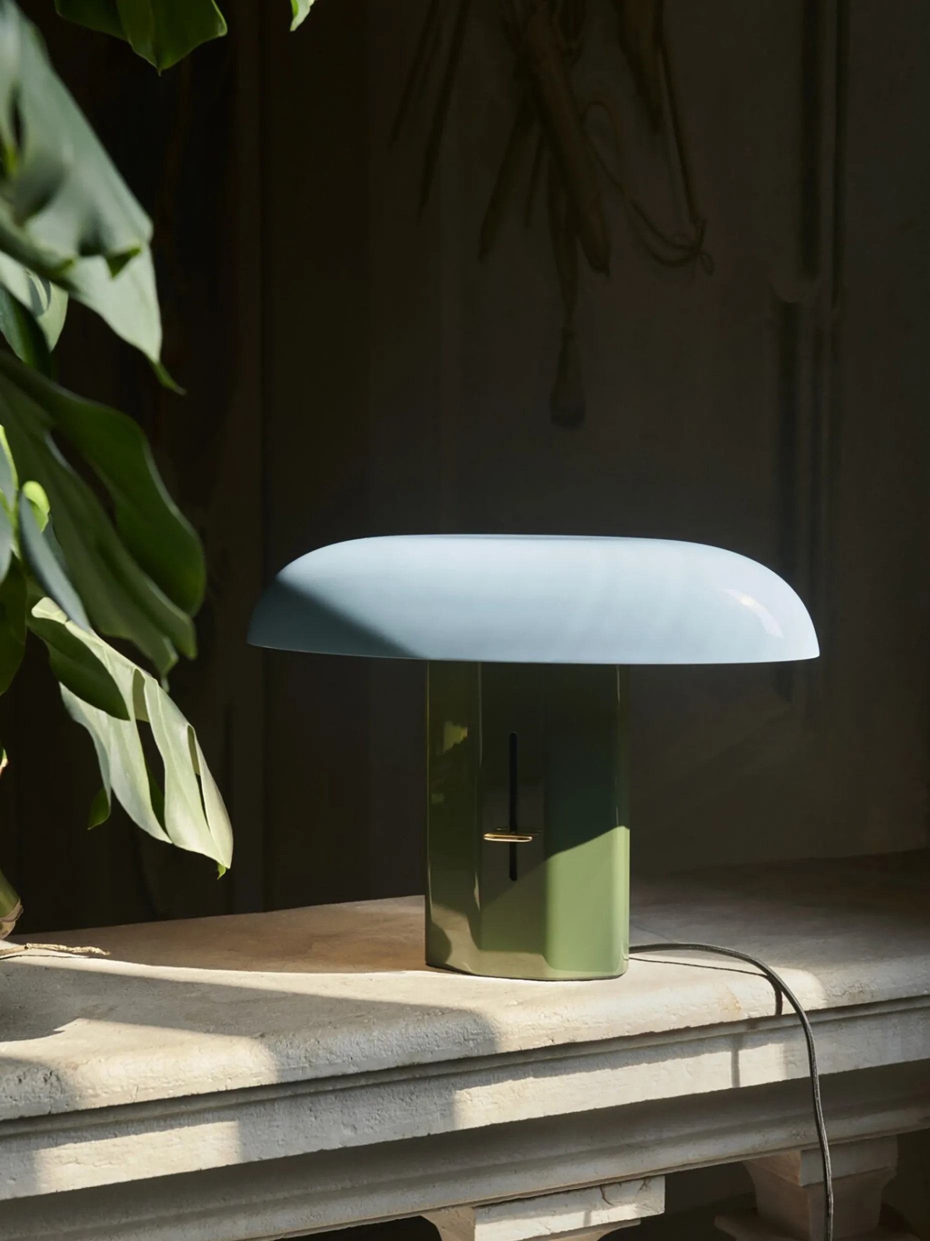 Lampe a poser montera jh42 bleu/vert - &tradition