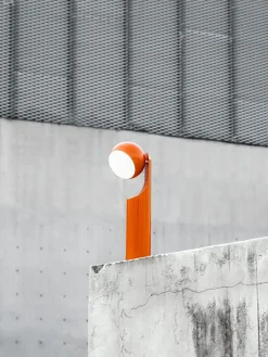 Lampe a poser sans fil rechargeable mono tangerine - house of home