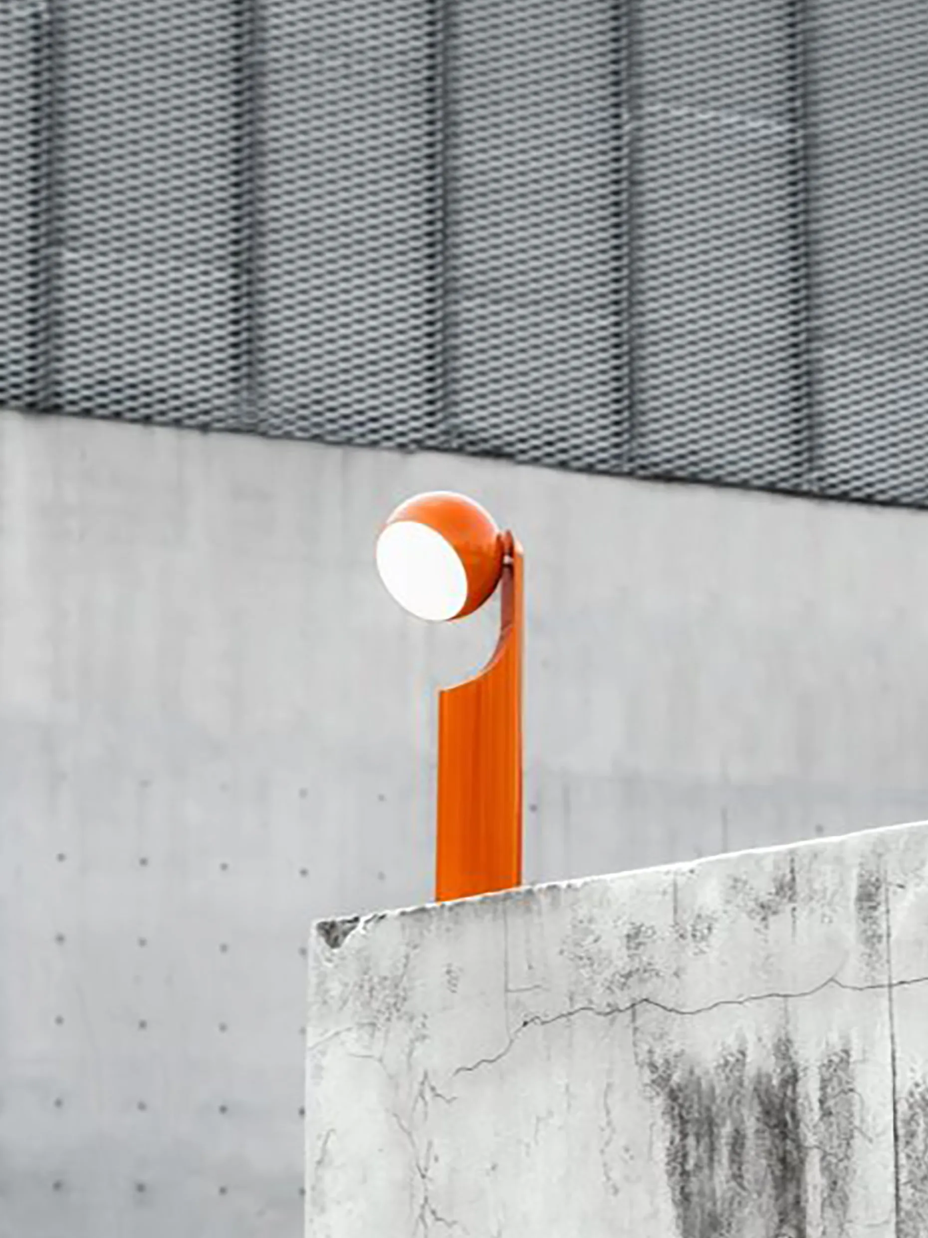 Lampe a poser sans fil rechargeable mono tangerine - house of home