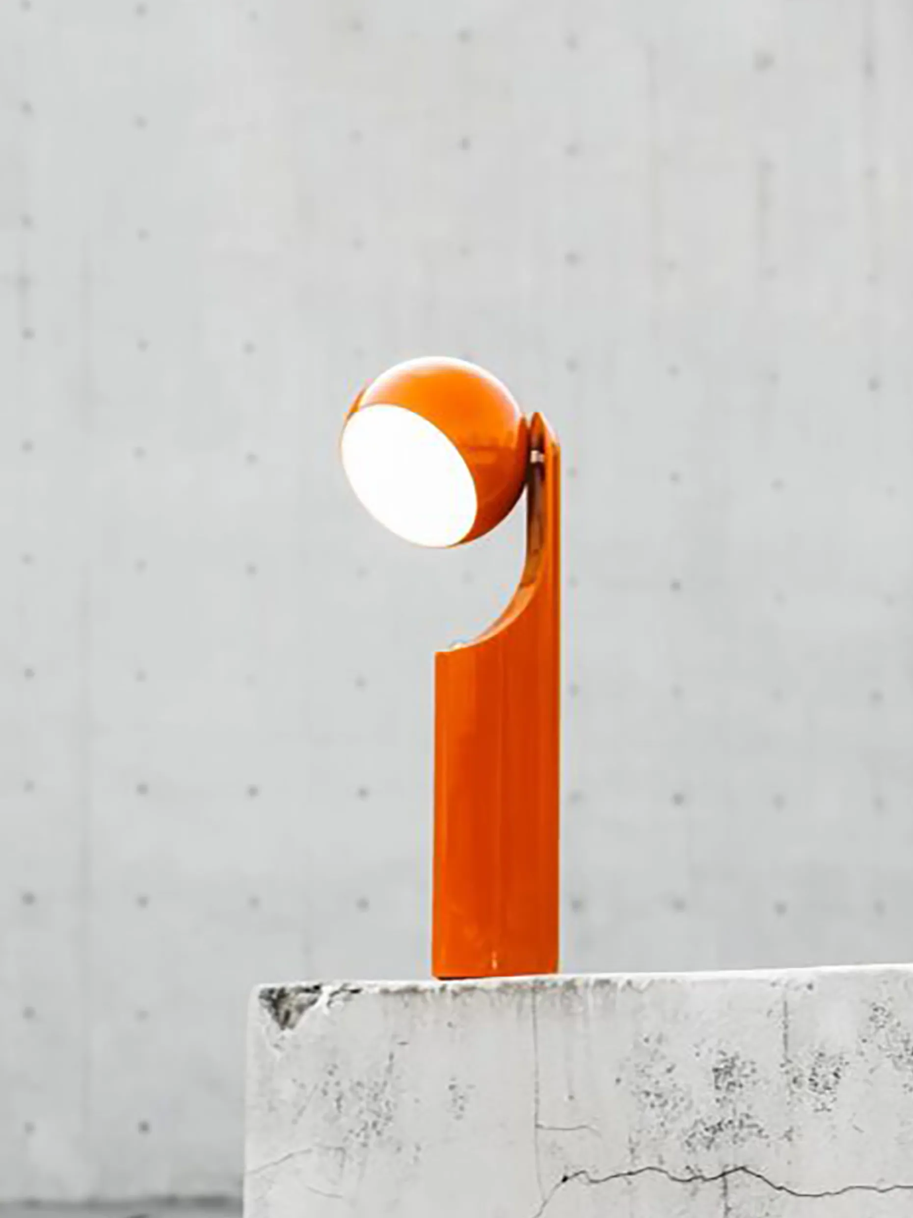 Lampe a poser sans fil rechargeable mono tangerine - house of home