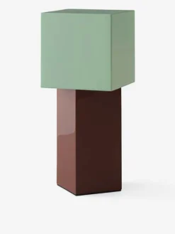 Lampe de table sans fil rechargeable pivot atd7 ochre menthe - &tradition