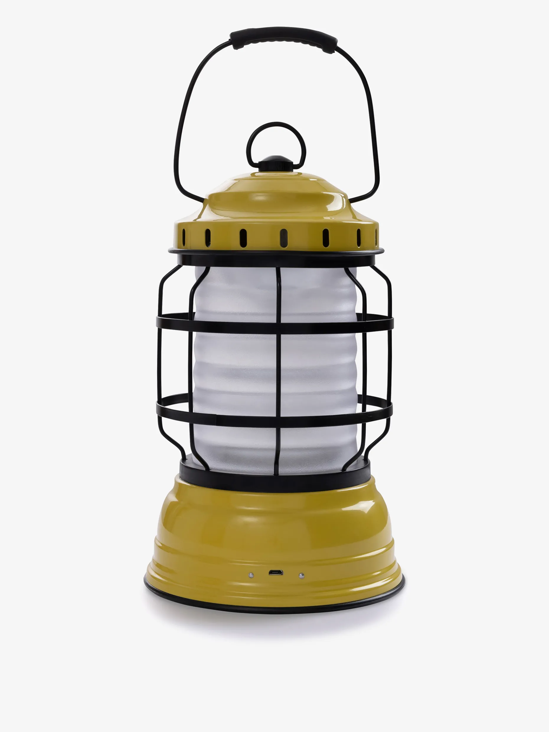 Lampe sans fil rechargeable a poser vintage jaune - barebones