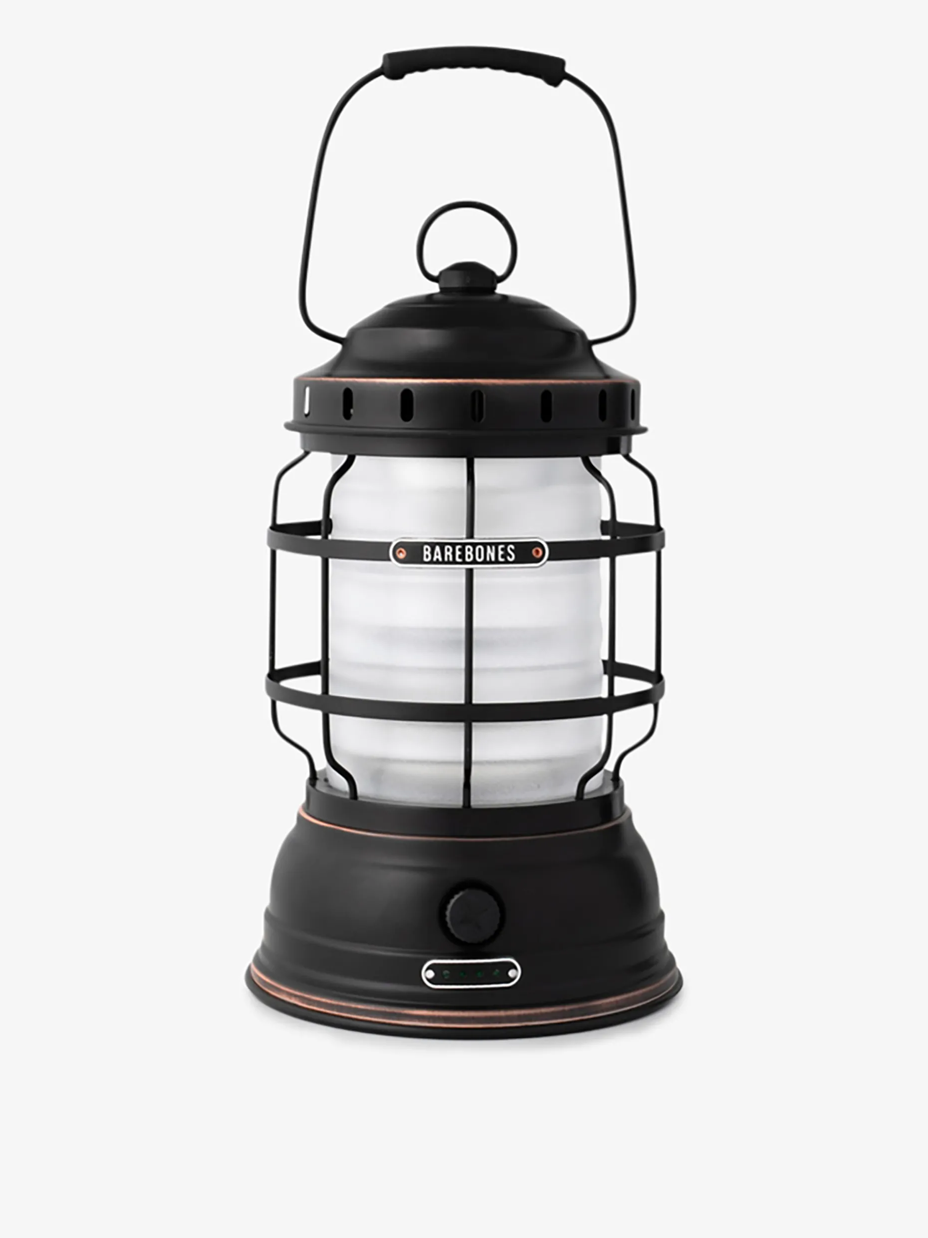 Lampe sans fil rechargeable a poser vintage noir mat - barebones