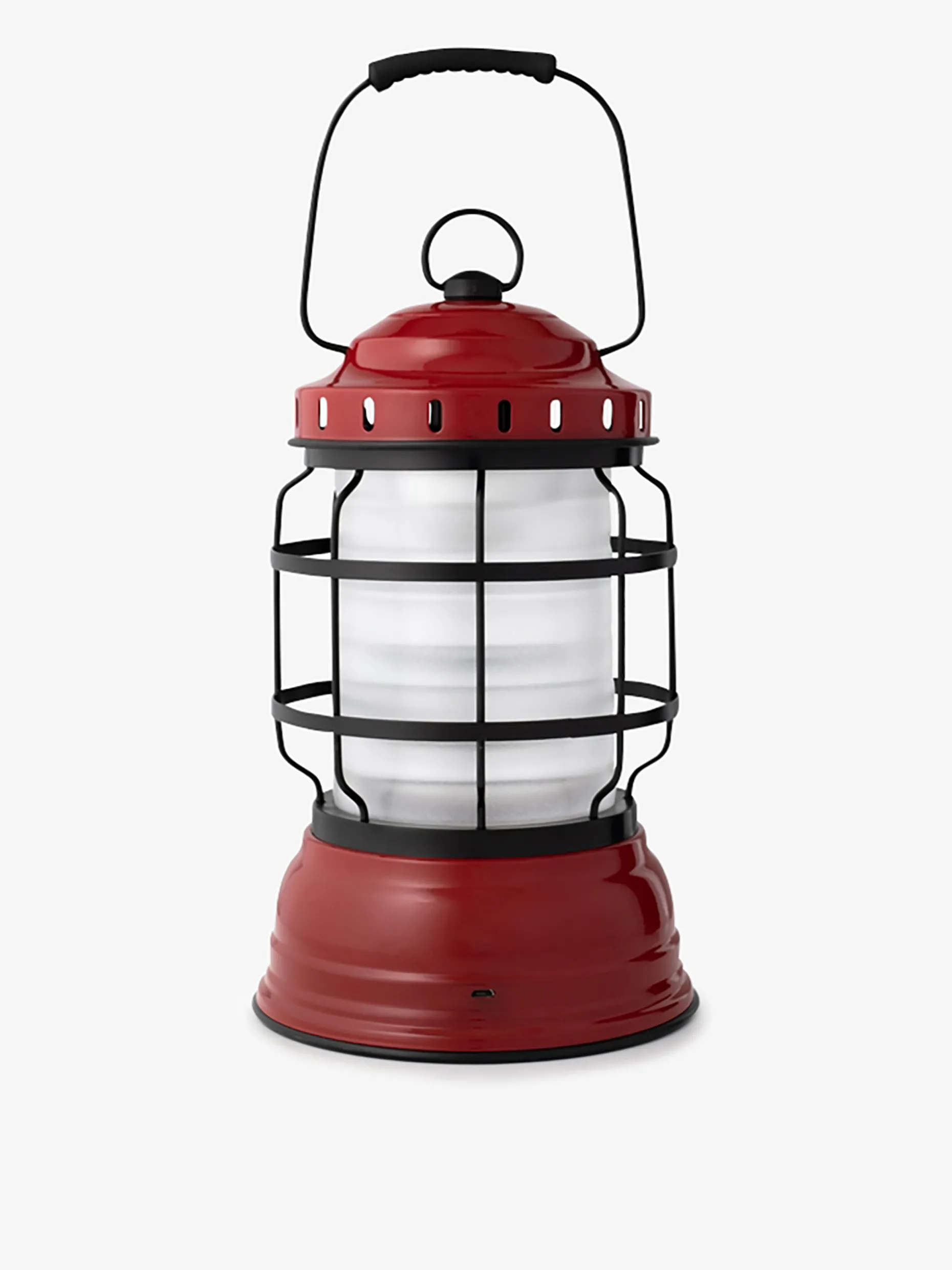 Lampe sans fil rechargeable a poser vintage rouge - barebones