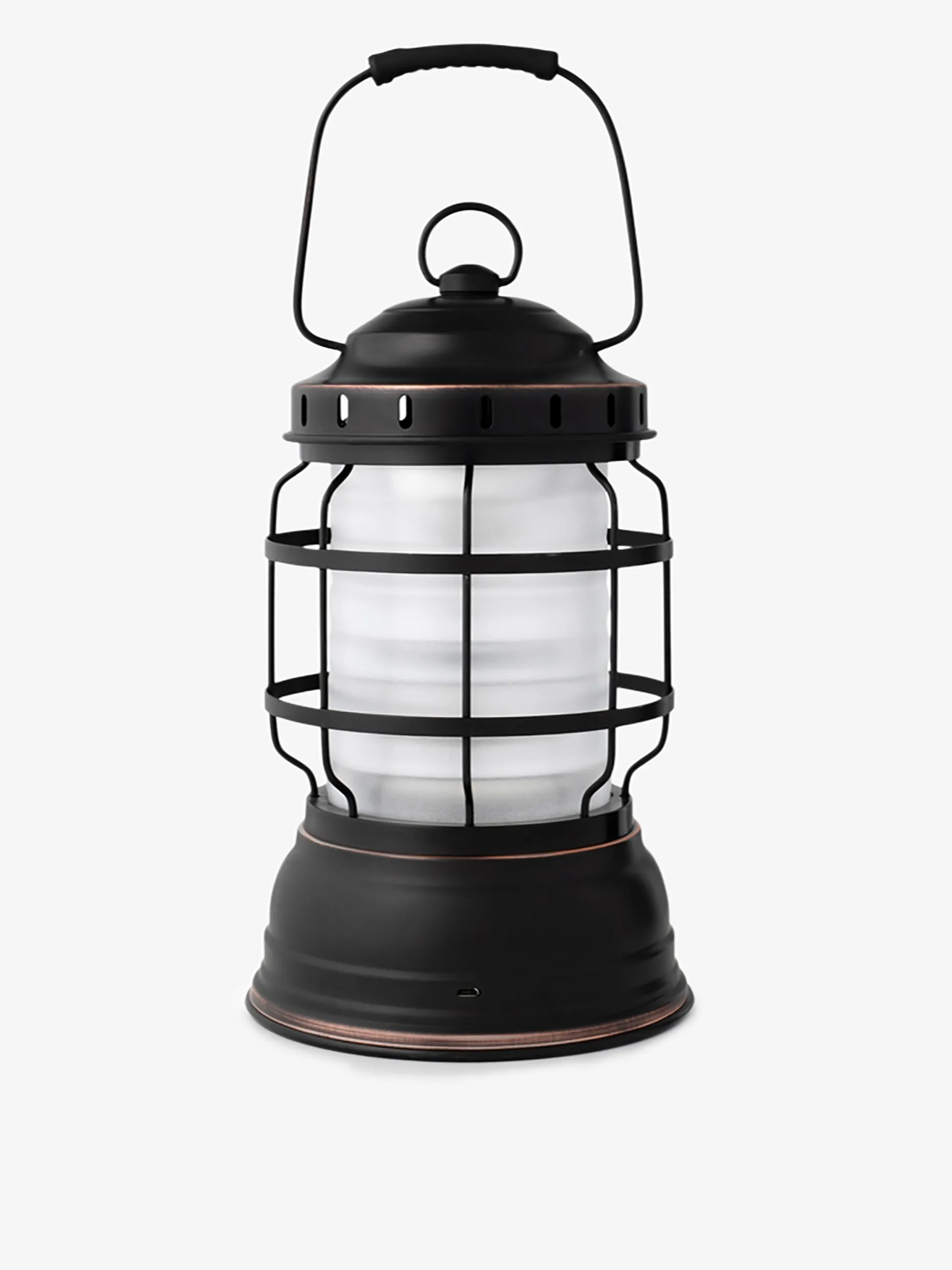 Lampe sans fil rechargeable a poser vintage noir mat - barebones