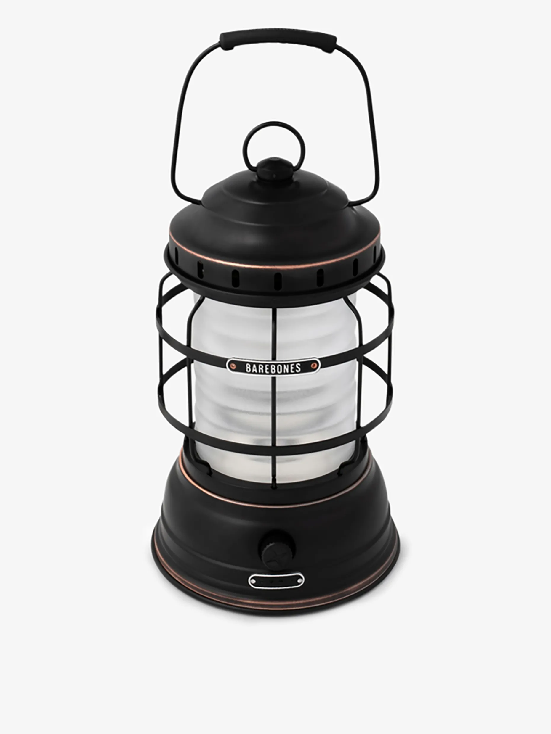 Lampe sans fil rechargeable a poser vintage noir mat - barebones