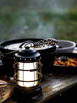 Lampe sans fil rechargeable a poser vintage noir mat - barebones