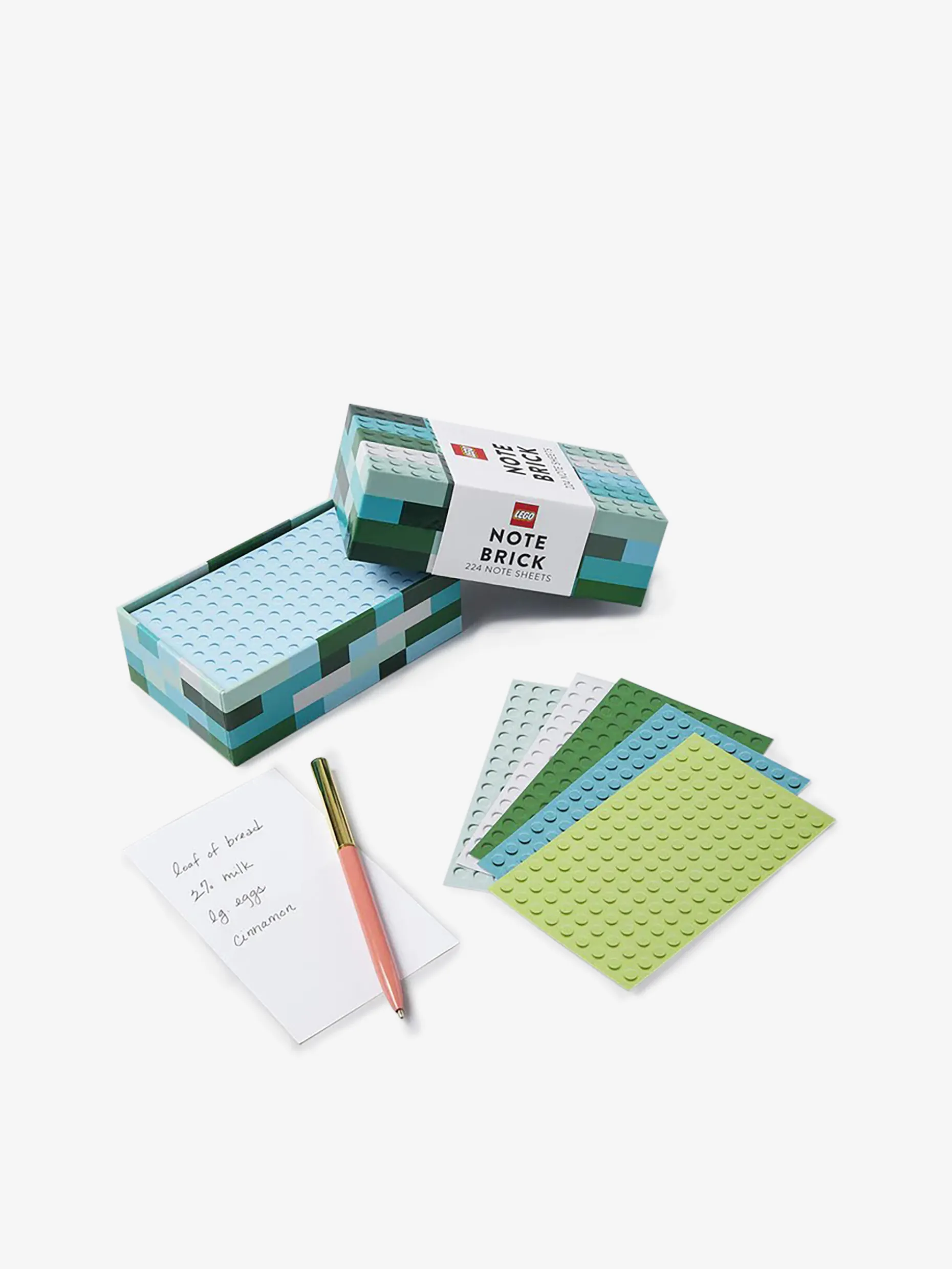 Lego note brick bleu vert - new mags