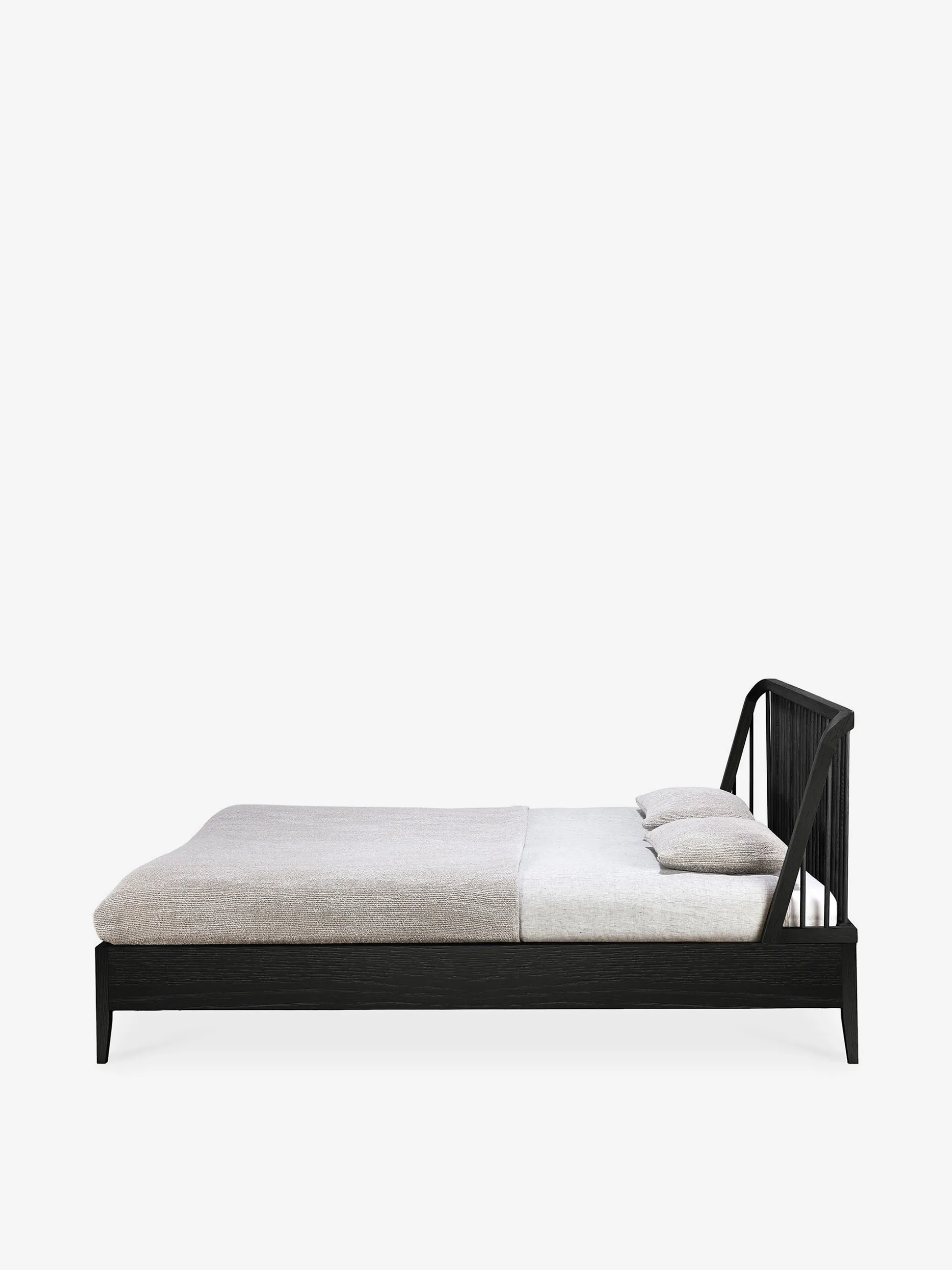 Lit spindle chene noir 180x200 cm - ethnicraft