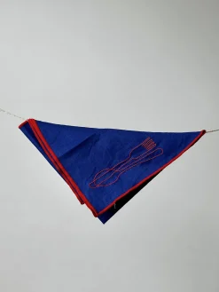 Lot de 2 serviettes couverts bleu - the eclectic lifestyle