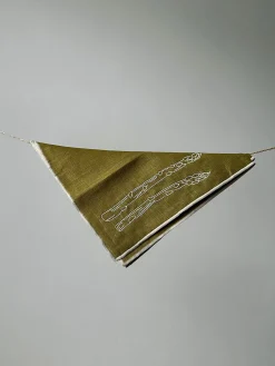 Lot de 2 srviettes asperges kaki - the eclectic lifestyle