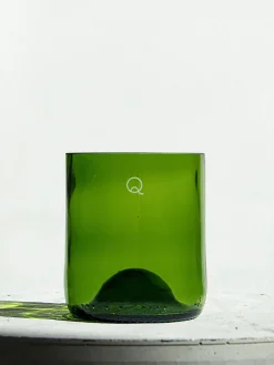 Lot de 4 verres debattre 25cl vert - q de bouteilles