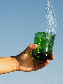 Lot de 4 verres debattre 25cl vert - q de bouteilles