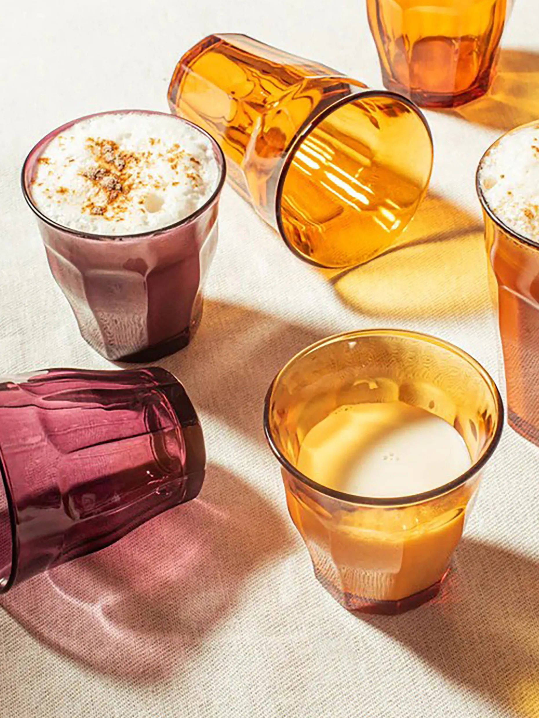 Lot de 6 verres picardie 25cl vermeil - duralex