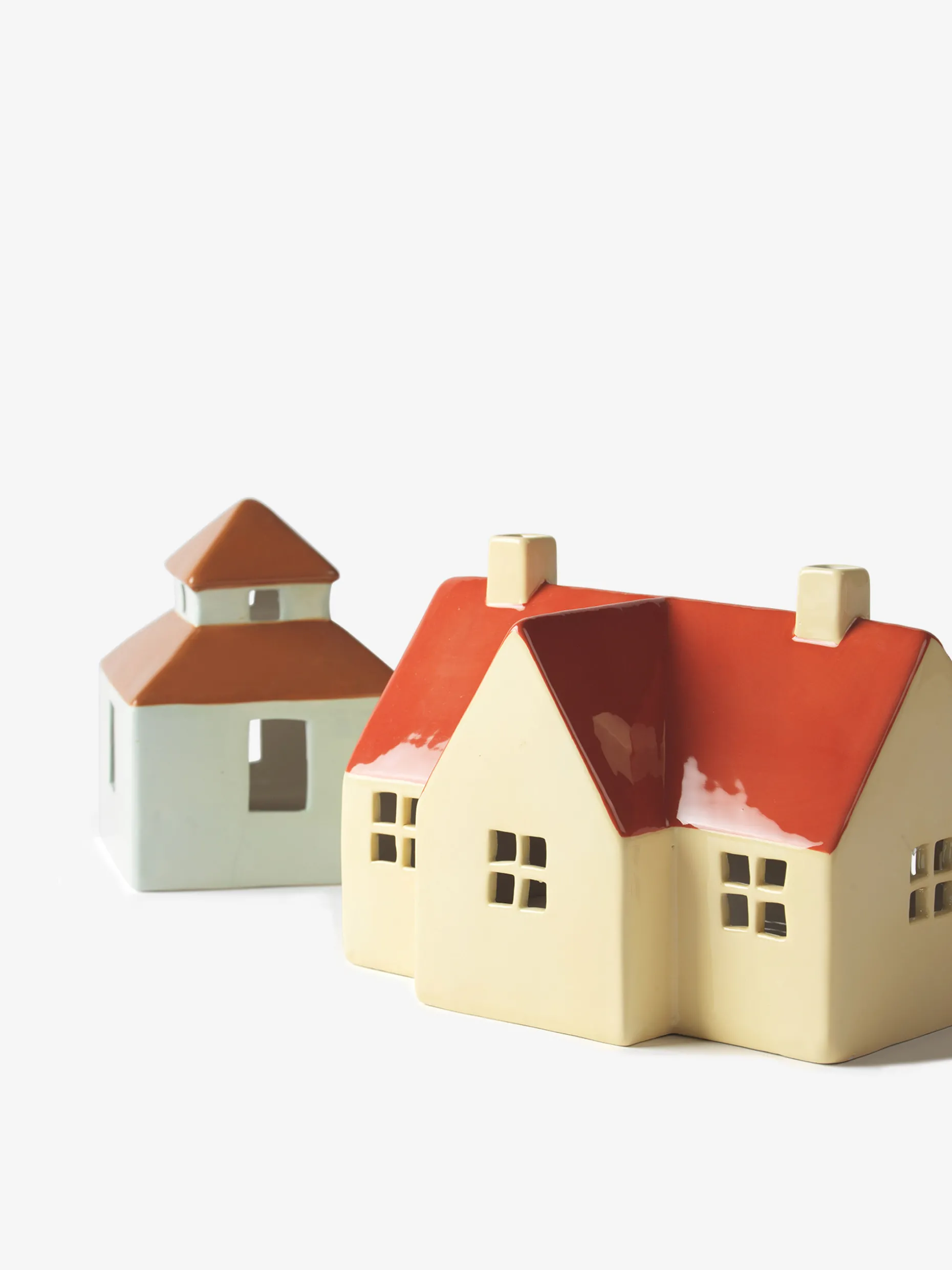 Maison bougeoir jaune orange - broste co...