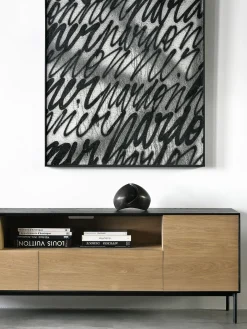 Meuble tv blackbird chene massif - ethnicraft