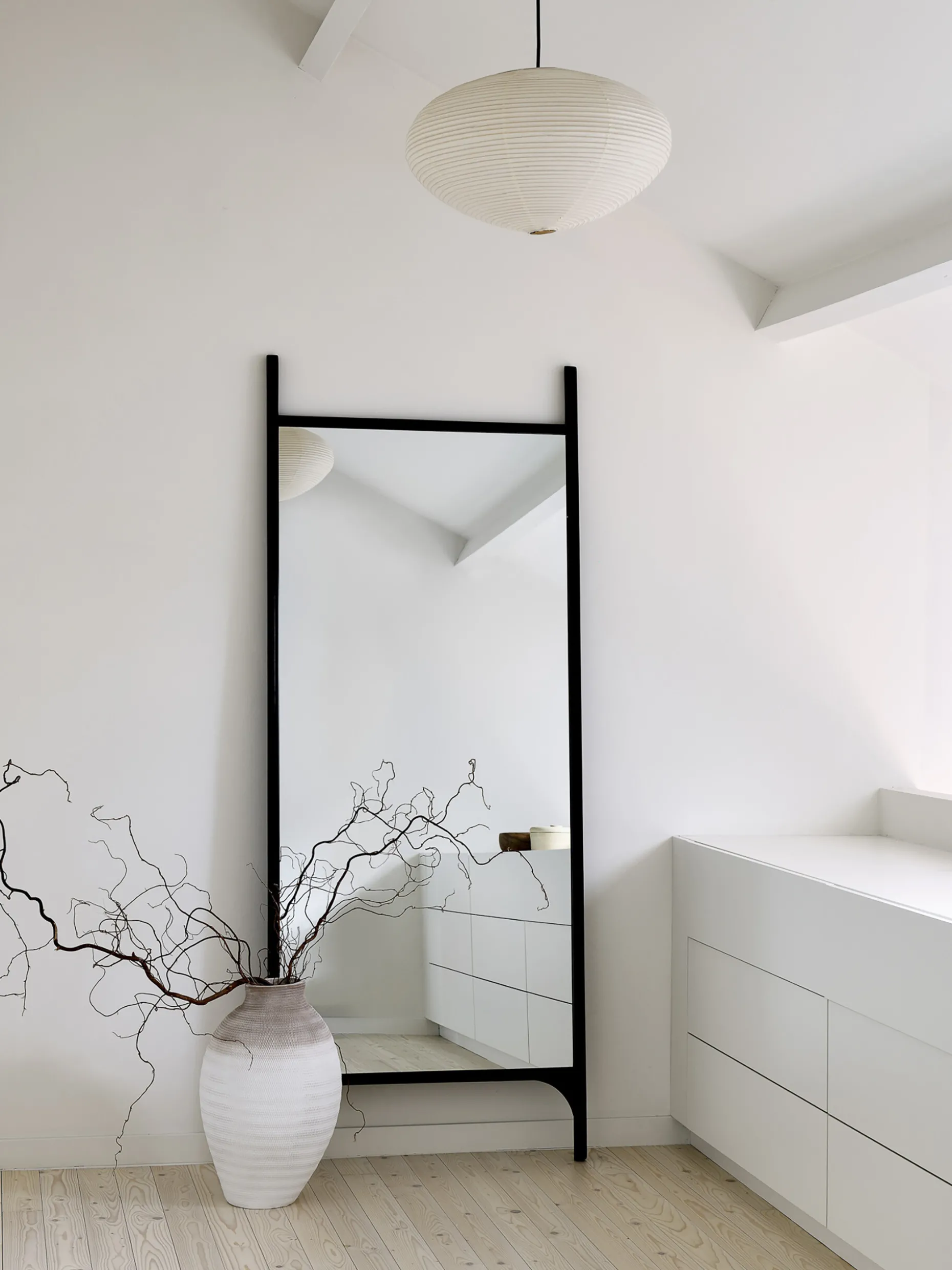 Miroir a poser pi 55x190 acajou - ethnicraft