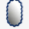 Miroir zigzag bleu 40x24cm - &klevering