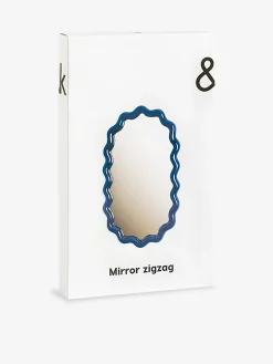 Miroir zigzag bleu 40x24cm - &klevering