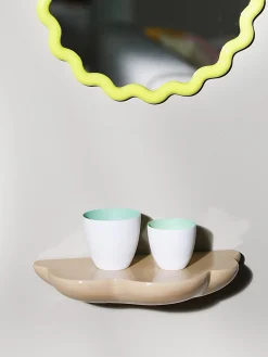 Miroir zigzag jaune 35cm - &klevering