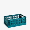 Panier colour crate s polypropylene recycle bleu vert - hay