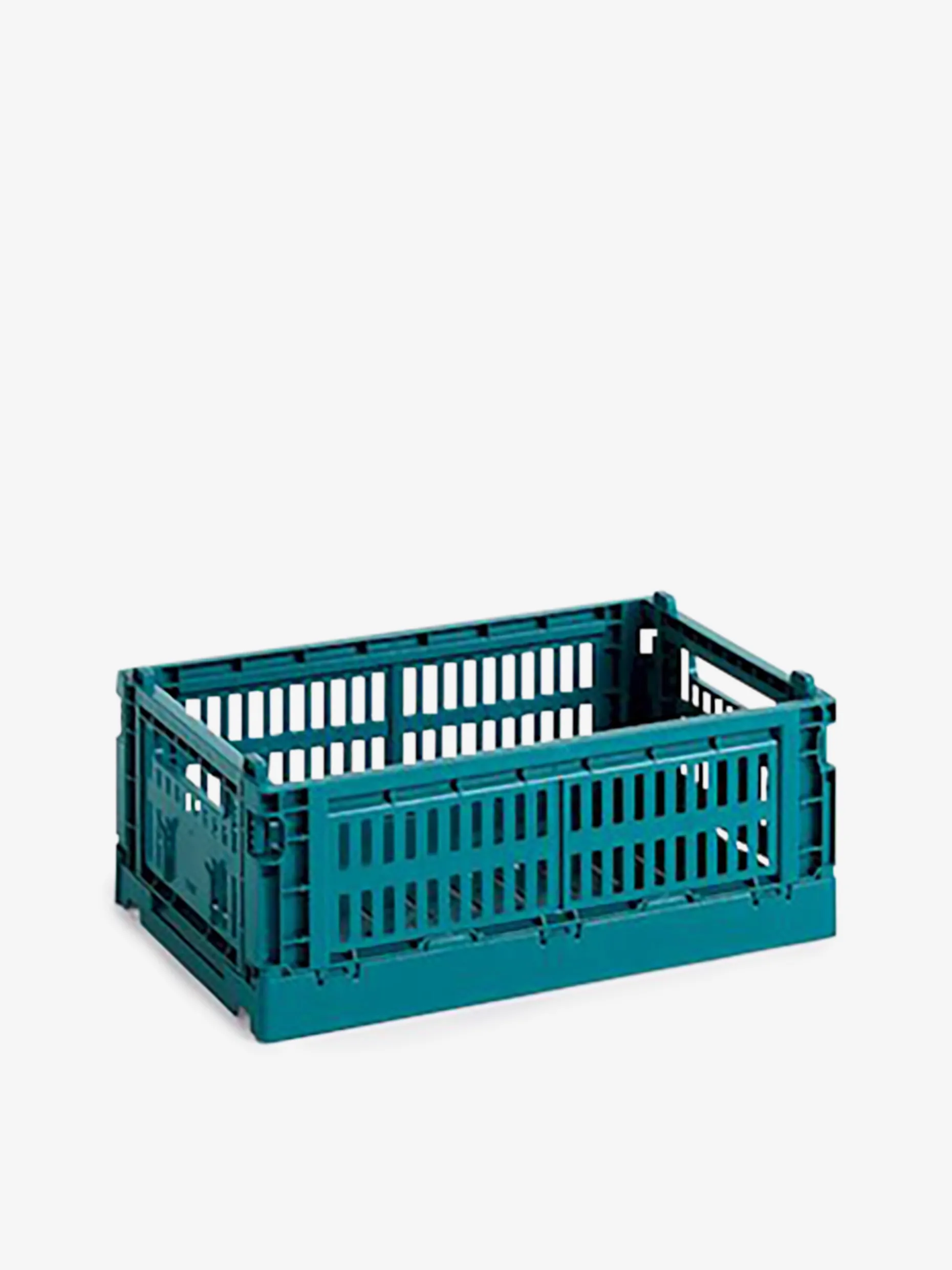 Panier colour crate s polypropylene recycle bleu vert - hay