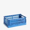 Panier colour crate s polypropylene recycle bleu electrique - hay