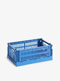 Panier colour crate s polypropylene recycle bleu electrique - hay