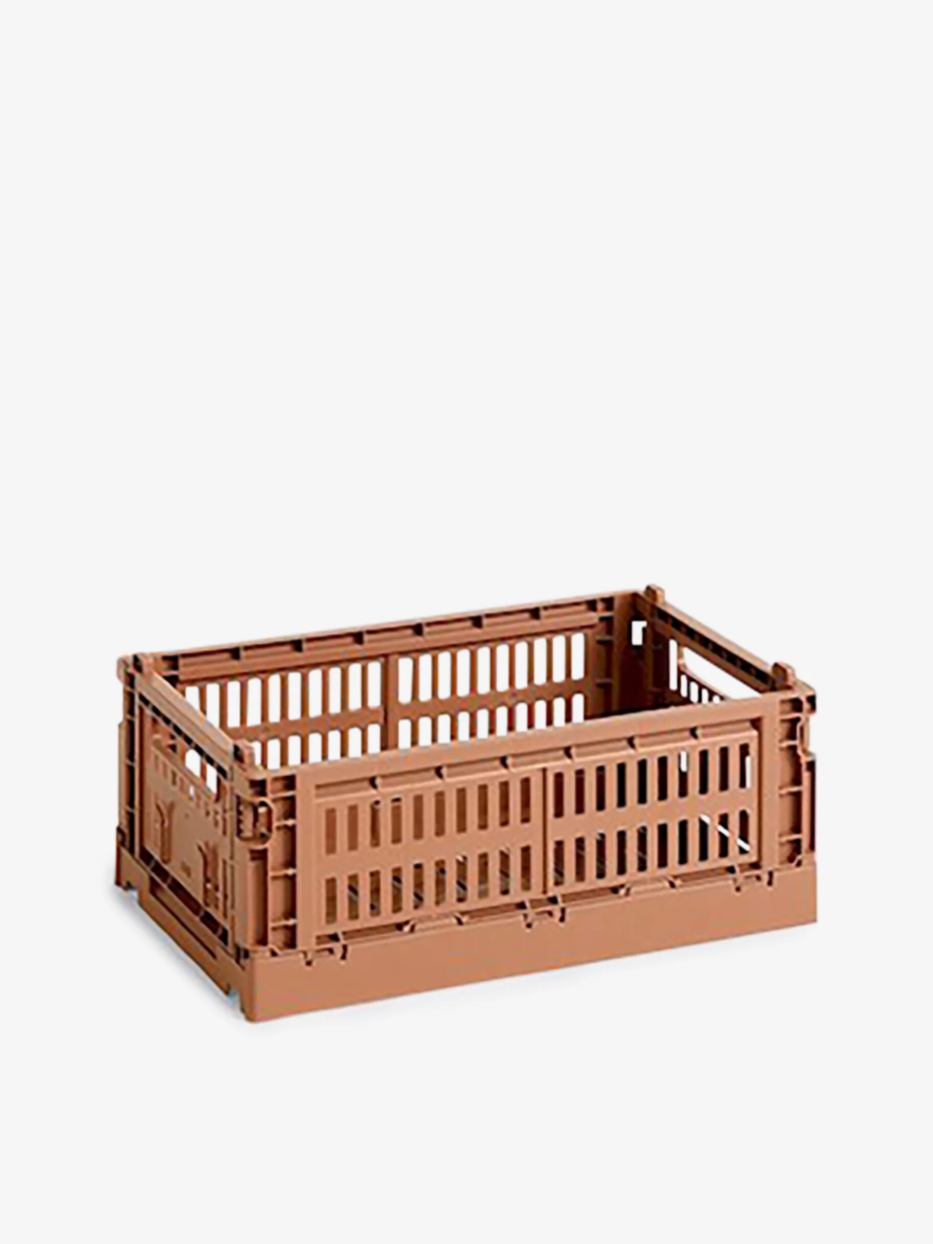 Panier colour crate s polypropylene recycle terracotta - hay