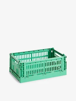 Panier colour crate s polypropylene recycle menthe - hay
