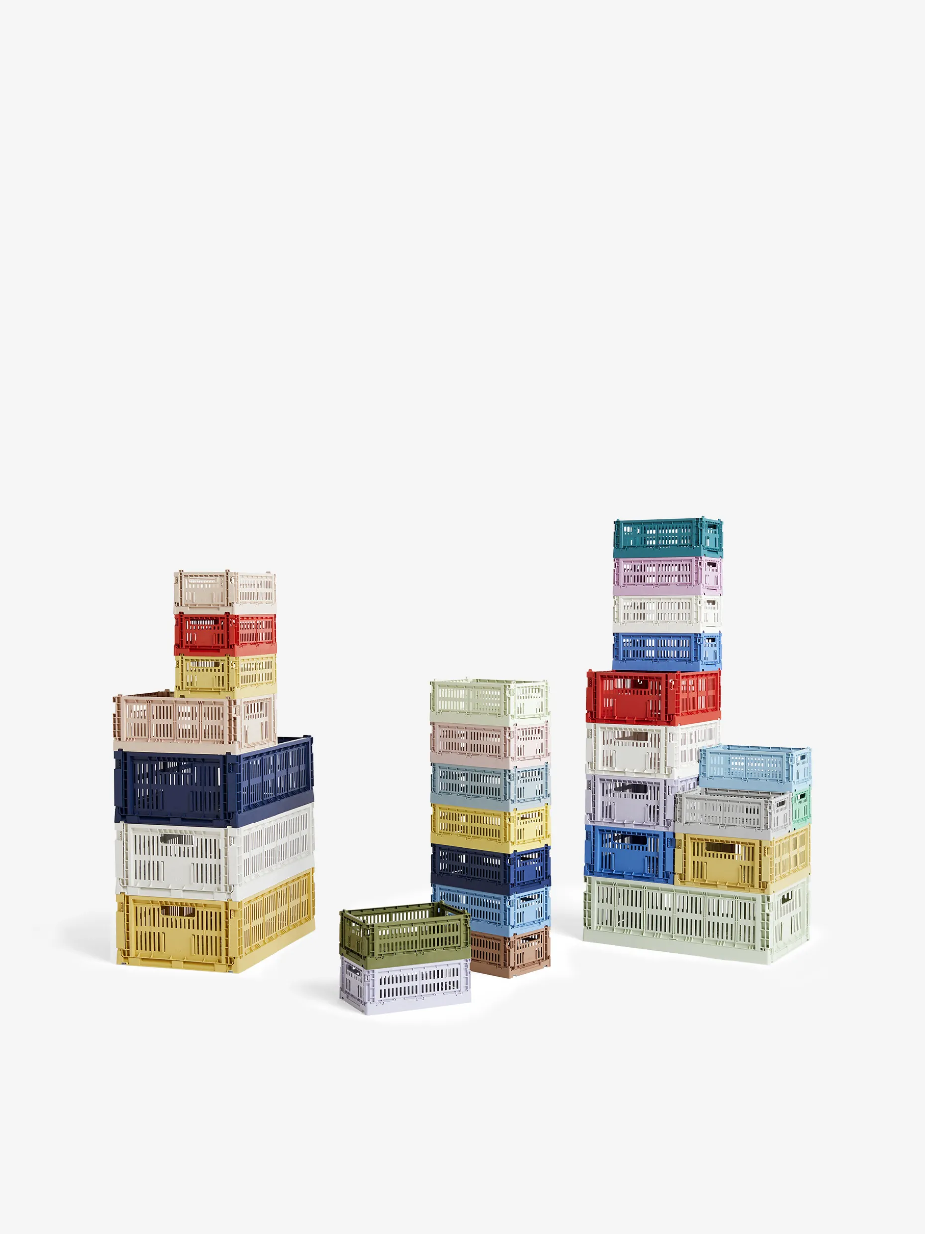 Panier colour crate s polypropylene recycle bleu clair - hay