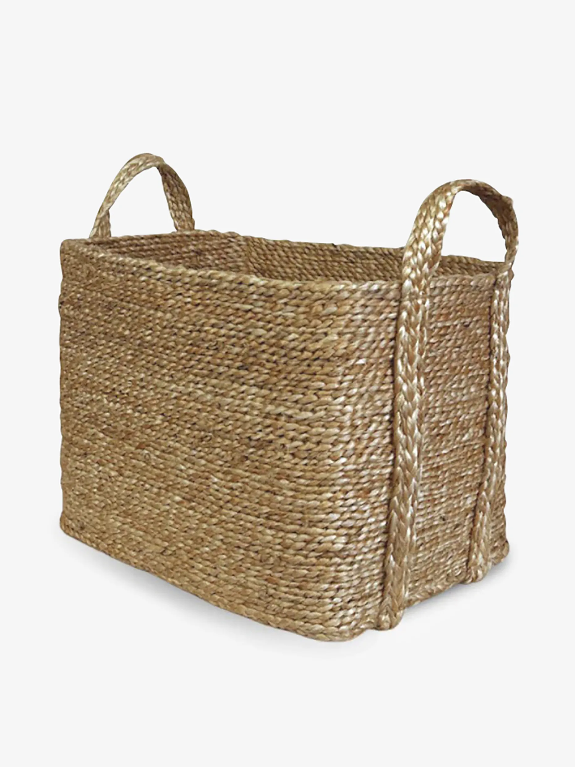 Panier jute m 30x45x30cm - reve vert