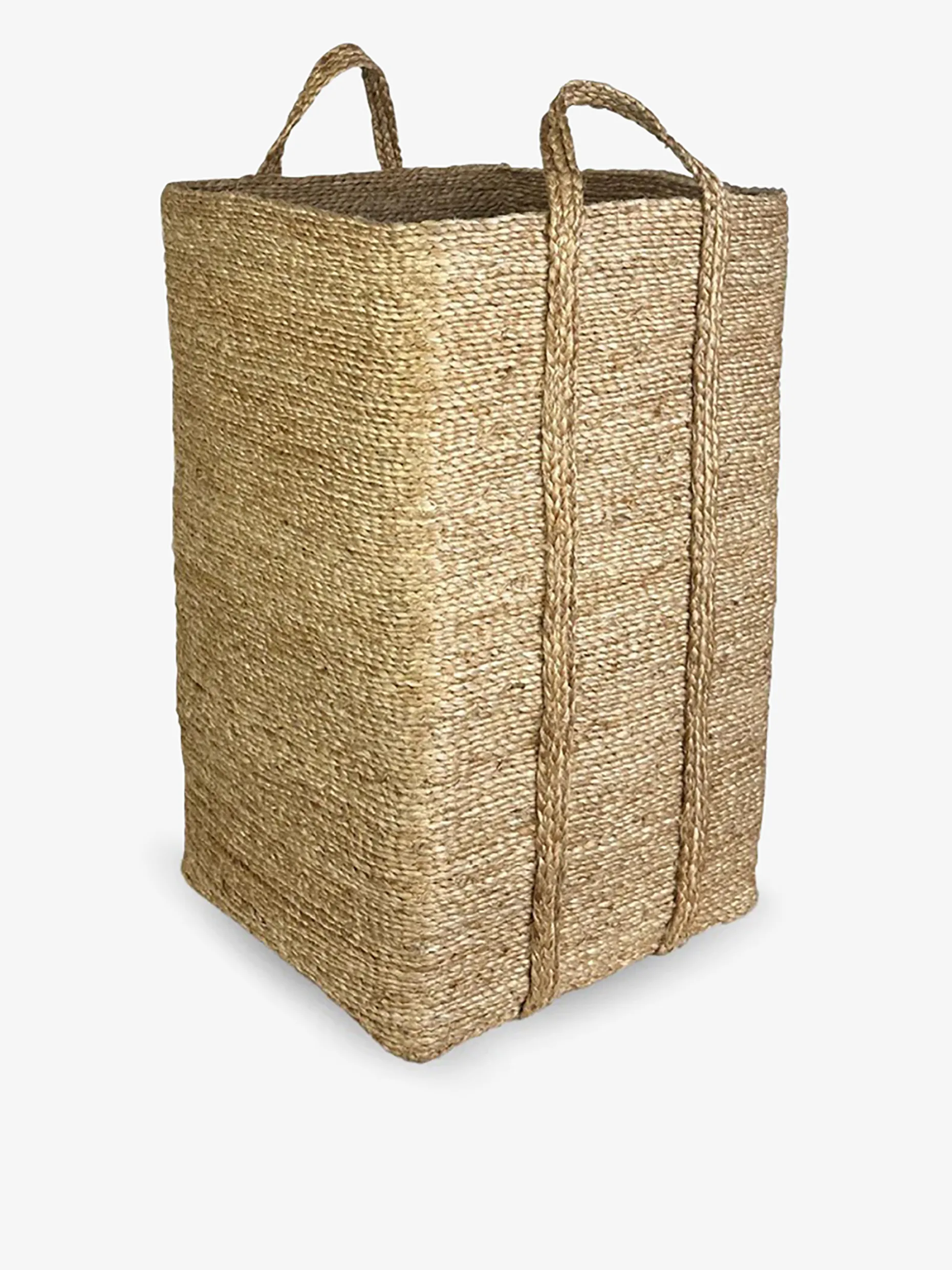Panier jute 55x34x34cm - reve vert
