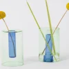 Petit vase reversible vert/bleu - block ...
