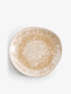 Petite assitette a tapas beige a effet ²