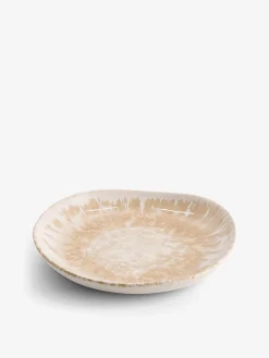 Petite assitette a tapas beige a effet ²