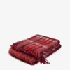 Plaid mia 130x200cm roux et prune - mantas ezcaray