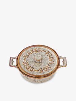 Plat au four avec couvercle aram gres gris - bloomingville