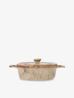 Plat au four avec couvercle aram gres gris - bloomingville