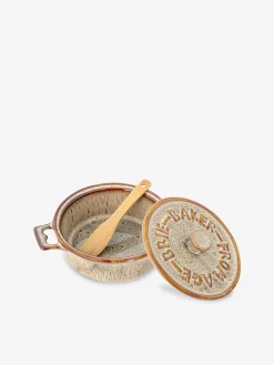 Plat au four avec couvercle aram gres gris - bloomingville