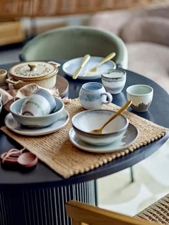 Plat au four avec couvercle aram gres gris - bloomingville