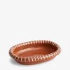 Plat ovale barro terracotta - hay