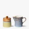 Pot a lait et sucrier 70s ceramique - hk living