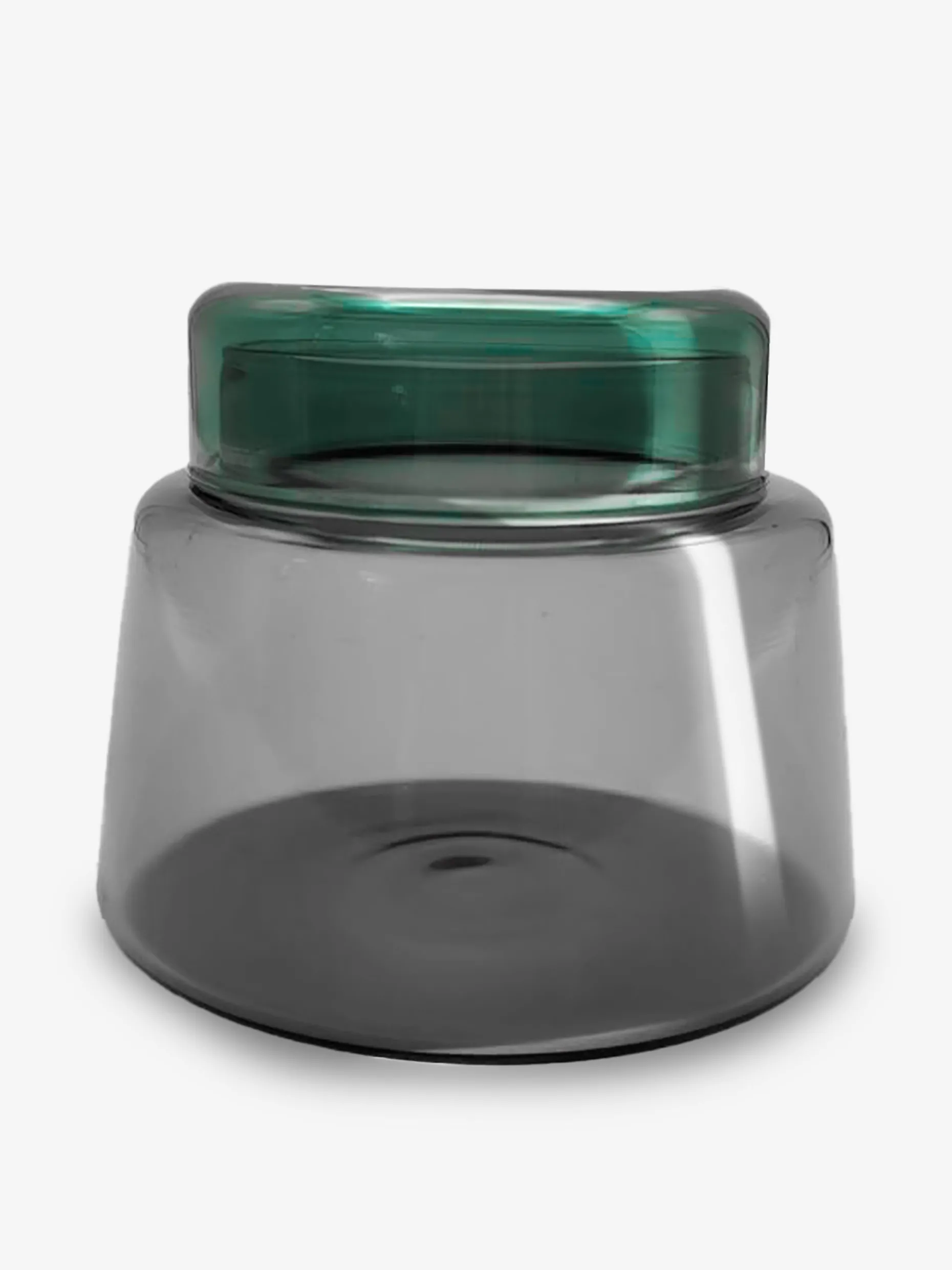 Pot bicolore gris emeraude