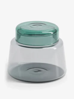 Pot bicolore gris emeraude