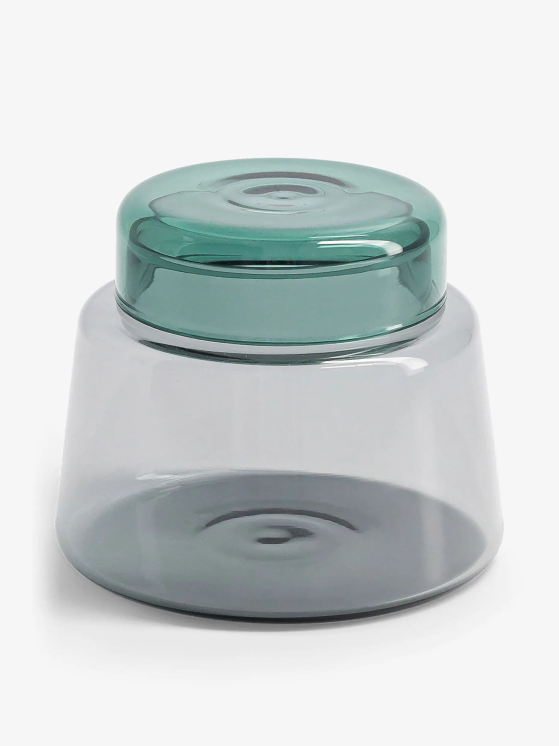 Pot bicolore gris emeraude