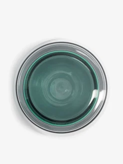 Pot bicolore gris emeraude