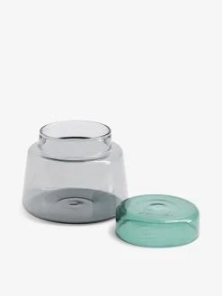 Pot bicolore gris emeraude